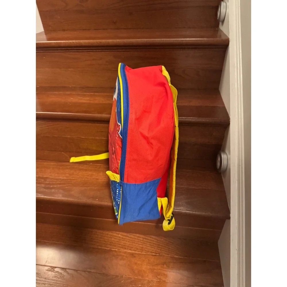 Sesame Street Elmo Backpack Red Blue Yellow Fast Forward School Bag Kids